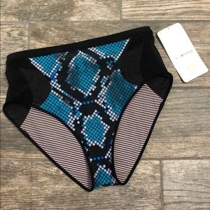 lululemon athletica Black and Blue Bikini Bottom